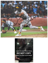 Dave Stewart signed Oakland A&#39;s baseball 8x10 photo COA proof autographed - £78.89 GBP