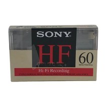 Sony HF 60 Minute Type I Normal Bias Blank Audio Cassette Tape C-60HF For Music - £5.28 GBP