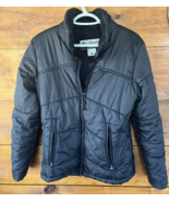 Columbia Womens Small Puffer Jacket Black Full Zip Lightweight/No Hood - $492.40 MXN