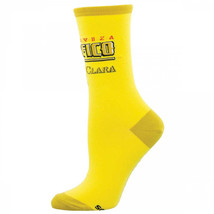 Pacifico Cerveza Clara Classic Yellow Brand Women&#39;s Socks Yellow - $16.98
