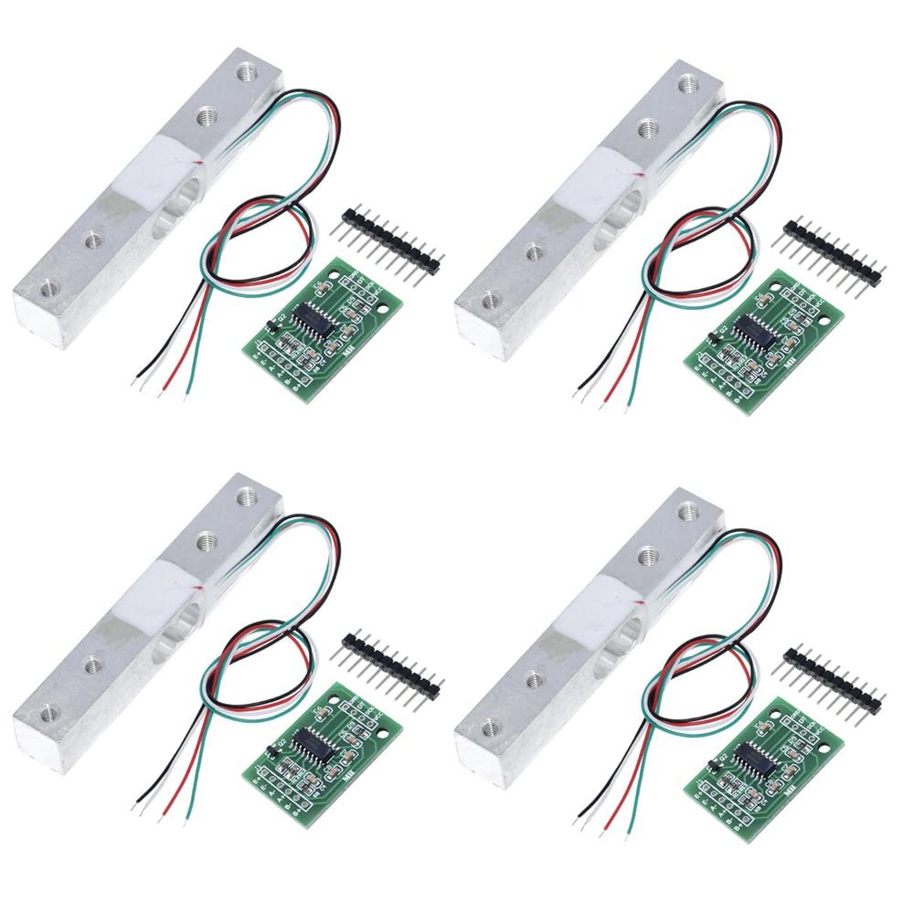 ShangHJ 4 Sets Digital Load Cell Weight Sensor + HX711 ADC Module Weighi... - $31.99