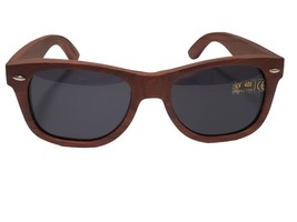 Viable Harvest Unisex Sandalwood Polarized Sunglasses, Real Wood #28 - £11.07 GBP