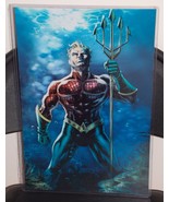 DC Aquaman Glossy Print 11 x 17 In Hard Plastic Sleeve - £19.51 GBP