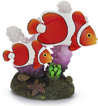 Clown Fish &amp; Coral Aquarium Ornament by Penn Plax - £7.03 GBP