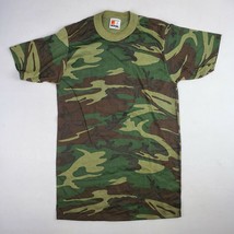 Vintage Signal Kids Sz Small Woodland Camo T Shirt Single Stitch RN 46831 USA - £6.22 GBP
