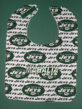 New York Jets Personalized Baby Bib Bibs Large Cotton Terry Babys Name Embroider - £11.98 GBP