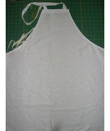 PERSONALIZED WHITE Poly APRON BBQ Cook Chef Dad +Made in the USA Stain R... - £15.79 GBP