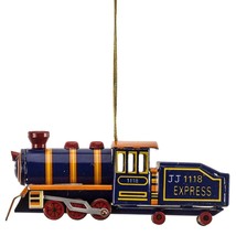 Nostalgic Tin Locomotive Train Ornament Holiday Collection Vintage-Style Gift - $13.97