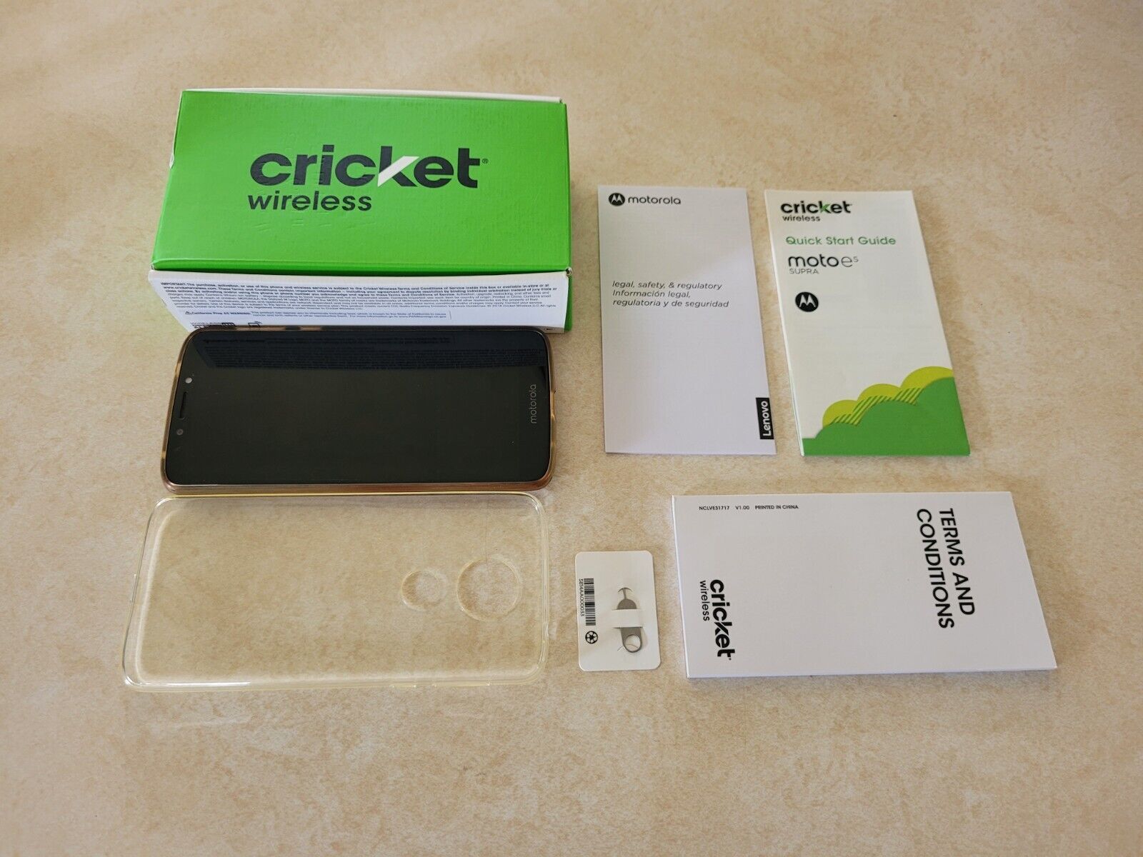 Motorola Moto E5 Supra (Cricket) Smartphone - I Can Not Transfer to New User! - £22.38 GBP
