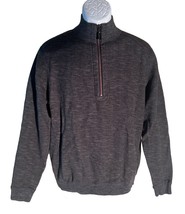 TOMMY BAHAMA Men&#39;s Long Sleeve 1/2 Zip Pull-Over Sweater Shirt Black Medium - $14.84