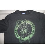 UNK Black boston Celtics NBA Basketball  t shirt Very Nice Free US Shipping - £12.72 GBP