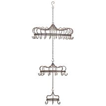 Zaer Ltd. Elegant Hanging Metal Chandelier Display Decoration with Hooks... - £165.15 GBP