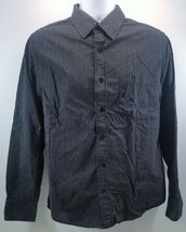 V) Aeropostale Men's Striped Dress Shirt Nineteen Eighty Seven Small Bla... - $14.84