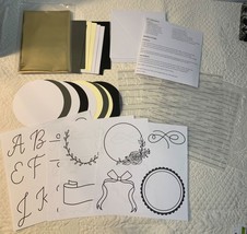 Scrapbooking stencil cardstock foil kit - New - £10.28 GBP