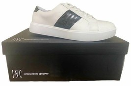 allbrand365 designer Mens MALID Mixed Media Sneakers Size 7.5M Color White - £74.25 GBP