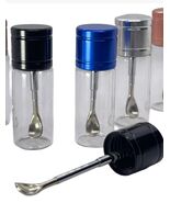 1PC Mini Glass Bottle Jar w/ Telescopic Spoon Scoop Kit for  Supplements... - $19.99 CAD