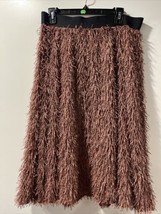 Lularoe Llr Size Large Skirt Mauve With Ruffles And Sparkles Knee Length #590 - £27.96 GBP