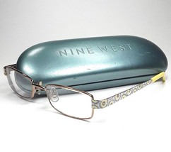 Nine West Womens Yellow Metal Eyeglasses Frames w/ Case - 148 01R9 44-16... - $26.68