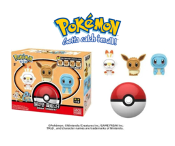 ✅Official Pokémon Eevee Scorbunny Squirtle Action Figure Face Changers Toy - NEW - £23.83 GBP