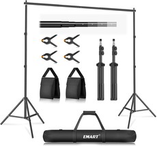 Emart Photo Video Studio 10Ft Adjustable Background Stand Backdrop Support - £45.47 GBP