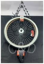 26&quot; TWISTED LOWRIDER CONTINENTAL KIT, 20&quot; BRICK TIRE,72 SPOKES FRONT WHE... - £122.98 GBP