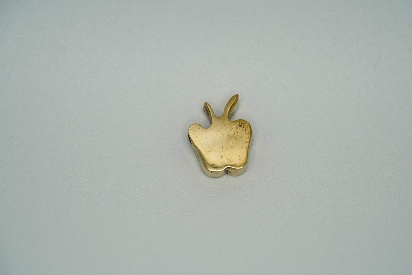 Vintage Gold Over Sterling Silver Apple Necklace Pendant 1.5cm P1 - £8.88 GBP