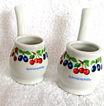 Vtg 70&#39;s Weisenbach Schnapspfeifle Porcelain Pipe Schnaps Shot Glass Sipper Germ - £14.55 GBP