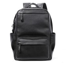 100% Natural Skin Genuine Leather Backpack Men Large Capacity 15.6 inch ... - £97.87 GBP