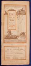1921 Continental Insurance Co Booklet Eat Your Way to Success Proper Diet Advice - £3.20 GBP