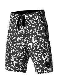Primary image for MEN'S GUYS RVCA THE SHAKES BOARDSHORTS SWIM SUIT GREY W/ WHITE SHAPES NEW $70
