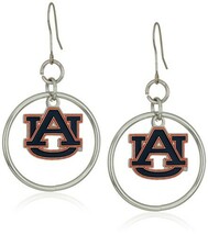 NCAA Auburn Tigers Floating Logo Hoop Earrings - $14.80
