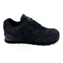 New Balance 574 Classics Triple Black Caviar Mens Leather Sneakers ML574BEX - £79.64 GBP