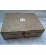 Art Deco Accented Mauve Tone Jewelry Box  - $13.70 CAD