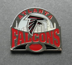 Atlanta Falcons Skyline Nfl Football Metal Enamel Lapel Pin Badge 1.25 Inches - $6.25