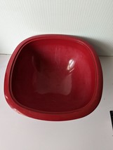 Nordic Ware Microwave Popcorn Popper Serving Bowl Maroon 12 Cup USA Scratches - £12.06 GBP