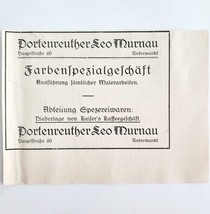 1940 Portenreuther Special Paint Store Advertisement Murnau Germany Impo... - $19.99