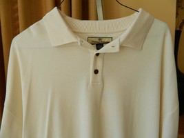 Tommy Bahama Polo Shirt SIlk Cotton Off WHite Mens Top NWT XXL - £51.25 GBP