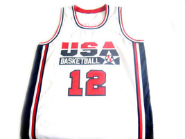 John Stockton #12 Team USA Basketball Jersey White Any Size image 4