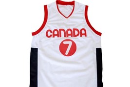 Steve Nash #7 Team Canada Basketball Jersey White Any Size image 4