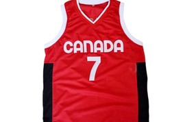Steve Nash #7 Team Canada Basketball Jersey Red Any Size image 4
