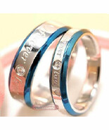 1Pcs 18k GP Forever Love Wedding Anniversary Band Ring size 8 (3mm) . - $20.99