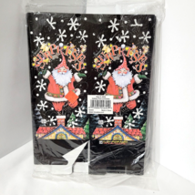Christmas Santa Surprises Folding Luminaries Mary Engelbreit 8 New in Package - £19.32 GBP
