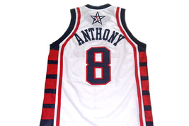 Carmelo Anthony Team USA Custom Basketball Jersey White Any Size  image 2