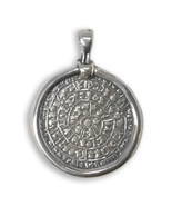  Minoan Phaistos Disk ~ Sterling Silver Pendant- M  - £40.91 GBP