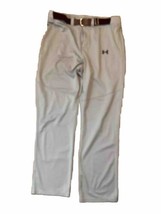 Under Armour Athletic Golf? Pants Mens XL Gray Slacks Loose Stretch - £11.68 GBP
