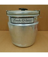 Fresh-O-Lator  Aluminum Canister 64oz 7 1/2&quot; Tall with Lable - £31.46 GBP