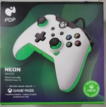 PDP Wired Xbox Series X/S Xbox One Gaming Controller White Neon (See Details) - £18.28 GBP
