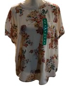 New Buffalo Ladies&#39; Short Sleeve Blouse Front Pocket XL - $21.41 CAD