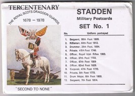 Stadden Military Postcards Set 1- 12 Cards Royal Scots Dragoon Guards Envelope - £7.42 GBP