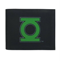 Green Lantern Symbol on Black Bi-Fold Wallet Black - $25.98